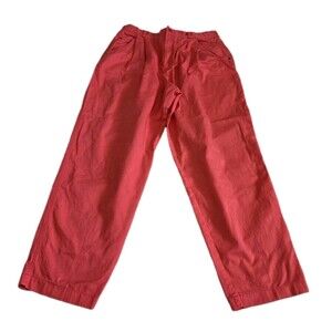 Fundamental Things 100% Cotton Coral Salmon Pink Pants Size 18 High Rise